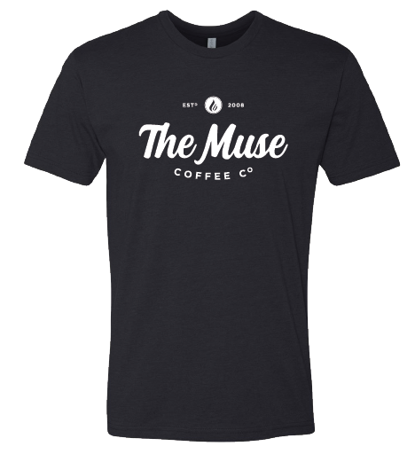 Muse Logo Tee Small Black w White Logo